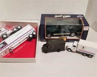 4 items / Express Mail Semi / UPS Van / UPS Truck / / Ford F-150 Pickup Truck /Some NIB