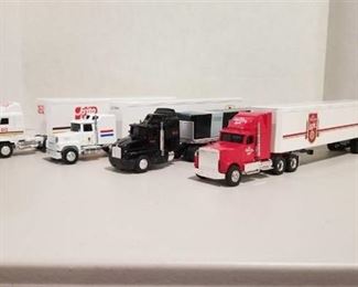 4 each ERTL 1/64 scale semi / Frito Lay / Old Milwaukee / TMC / USPS