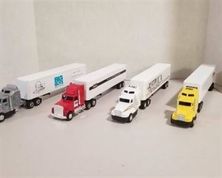 4 each ERTL 1/64 scale semi / Ryder / Replica / MoorMans / Big Guys