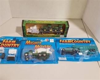 4 items / Dually Truck Accessories / Cement Truck / 4x4 pickup w/5th wheel / JD semi w/2 JD 8310 Tractors NIB