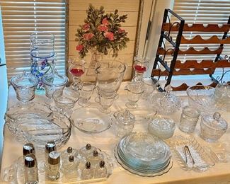 Beautiful Vintage Lariat Heisey Glassware.