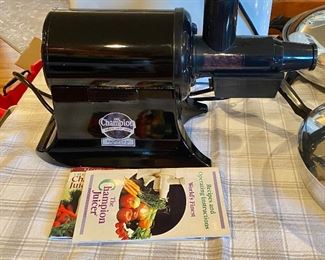 Excellent Condition, High Quality "The Champion Juicer" Juicing Machine.