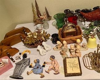 Vintage wall and table decor.