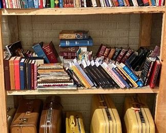 VINTAGE LUGGAGE AND BOOKS