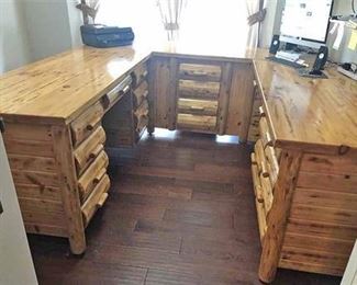 Custom Made Amish Desk Unit