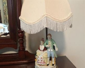 A PAIR OF THESE FIGURINE LAMPS.
