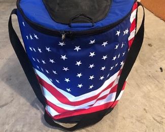 ROUND JULY 4TH REFRIGERATOR BAG.