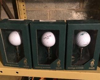 REED AND BARTON GOLF BALL ITEMS.