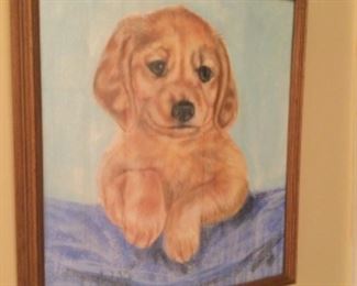 Hand painted picture…sweet puppy face