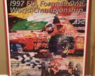 1997 Italian Formula One World Championship framed poster