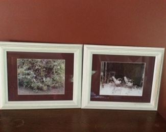 Look carefully… vintage steel chairs…same scene winter and summer