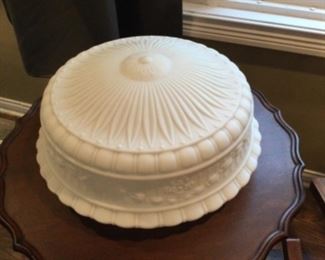 Antique ceiling light shade….14-inch diameter 