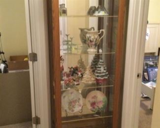 Lighted curio cabinet