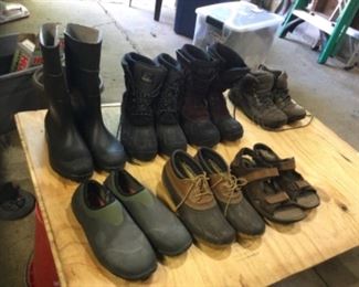 Men’s boots and shoes. Sizes 10 and 11.