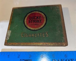 Lucky Strike Cigarettes Tin $5.00