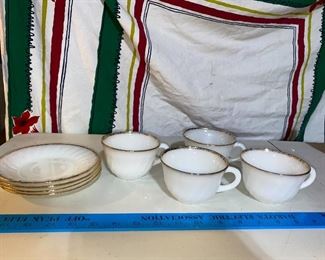 Cups and Saucer Set $10.00