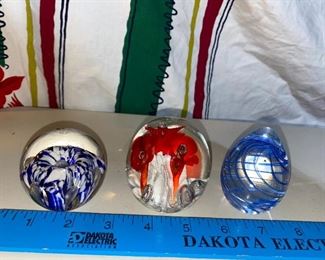3 Paperweights $15.00