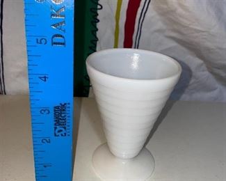 Milk Glass Vase $8.00