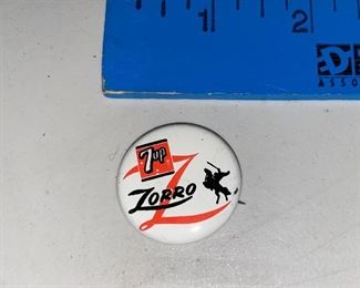 7Up Zorro Pin $2.00