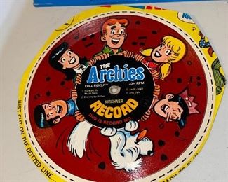 The Archies Cardboard Record $3.00