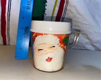 Plastic Santa Mug $4.00