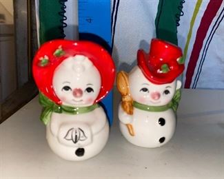 Snowman Salt and Pepper Shakers $8.00