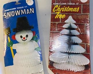 Snowman and Tree Honeycomb $10.00