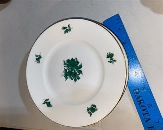 Green Rose Plates Set of 4 $20.00