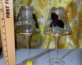 Pine Cone Candleholders $10.00 for the pair.