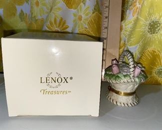 Lenox Treasures Trinket Box Basket $12.00