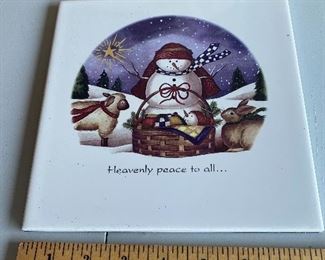 Tile Heavenly Peace To All $4.00