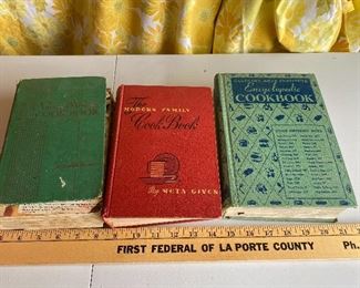3 Cookbooks, the first book is loose  from its binding $9.00