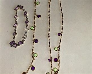 Necklace and 2 Bracelets $9.00