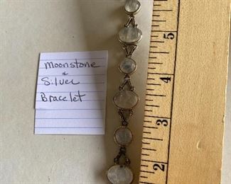 Moonstone Sterling Bracelet $15.00