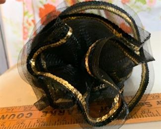 Black and Gold Hat $8.00
