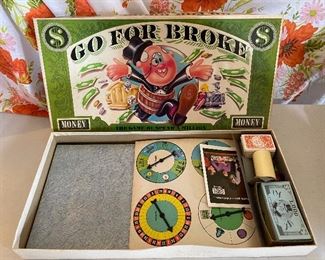 Go for Broke Board Game $8.00
