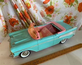 Blue Barbie Convertible Missing a set of seats and the other is loose $5.00