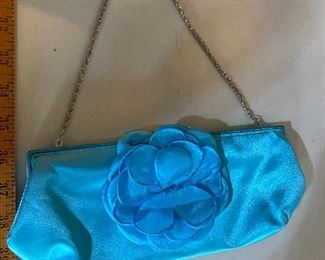 Blue Purse with Flower $5.00