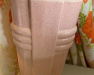 12" Pink and Gray Vase $28.00