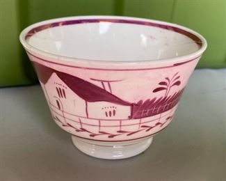 Pink Lusterware Cup $10.00