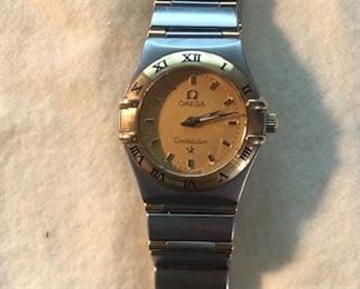 18K Gold & Stainless Omega Constellation Watch