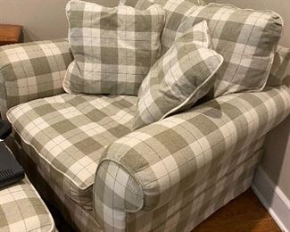 Big comfy Club chair and ottoman