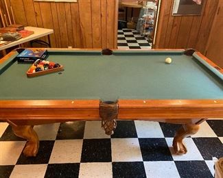 Brunswick “Bradford” 7’ pool table . Playing surface is 76” x 38”
