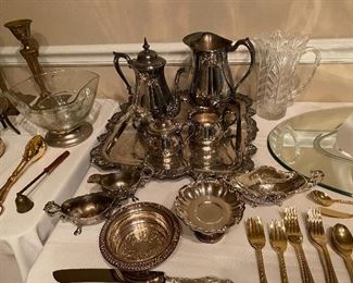 Silver plated pieces