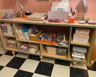 Arts and crafts storage cabinet