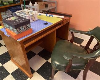 desk and desk chair