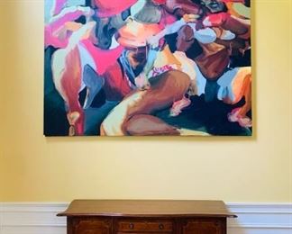 6ft Modern Painting - Signed on Back 