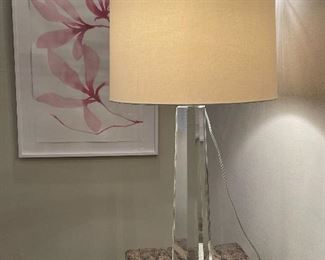 Gorgeous Regina Andrews Hex Tapered Crystal Table Lamp