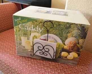 Picnic caddy, new in box...