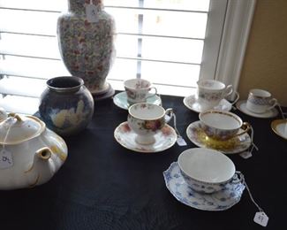 More tea cups and Tea pot